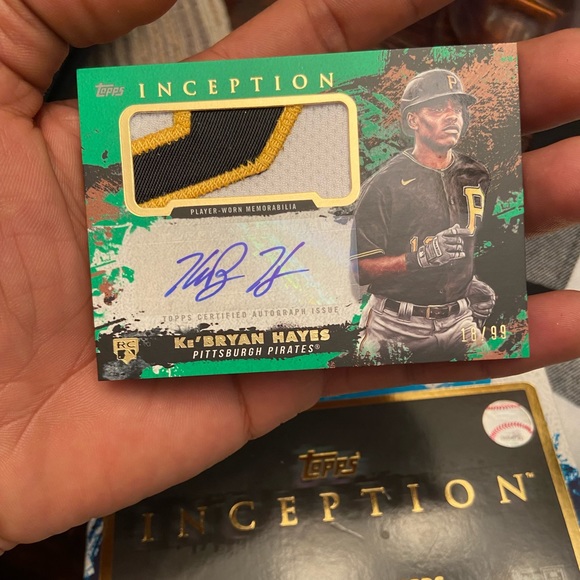 2021 Topps Inception ke’Byran Hayes Autograph Rookie patch # 18/99